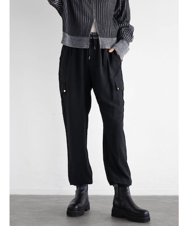 バイカラーデザインカーゴパンツ