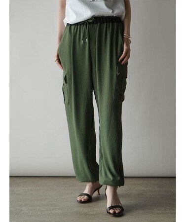 バイカラーデザインカーゴパンツ