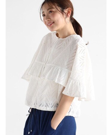 ケープデザインシャツブルゾン