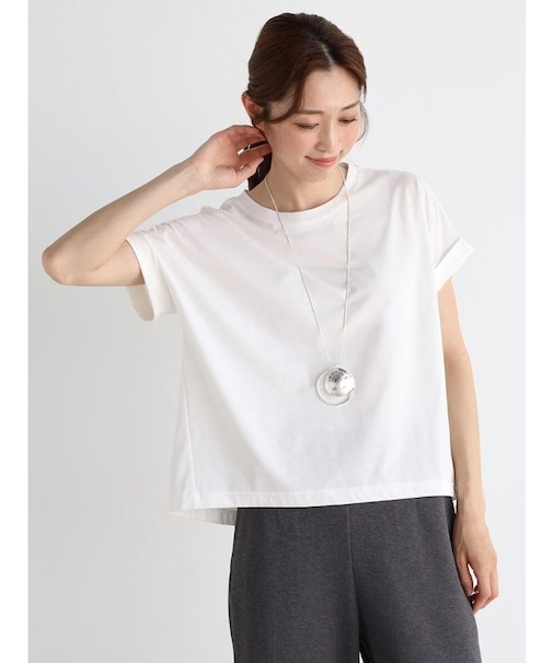 バックプレートロールアップTシャツ