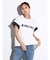 ニットフリルラメドッキングロゴTEE