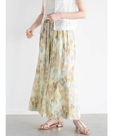 アートプリントイージーパンツ