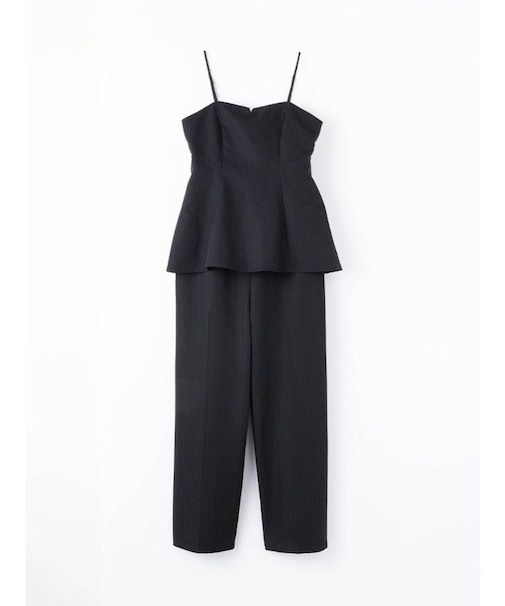 ジャガードペプラムオールインワン