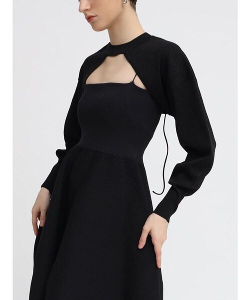 ショートボレロ ラメニットショートボレロ｜メドックの通販｜&mall（アンドモール