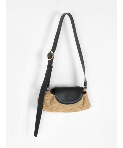 異素材コンビネーションクロスボディバッグ