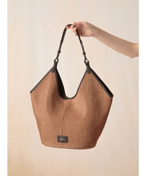 雑材ペンタゴンハンドバッグ