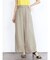 リネンライクタックワイドパンツ