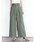 リネンライクタックワイドパンツ