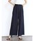 リネンライクタックワイドパンツ