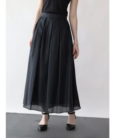 シアージャガードタックフレアスカート