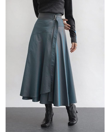 ラップフレアスカート