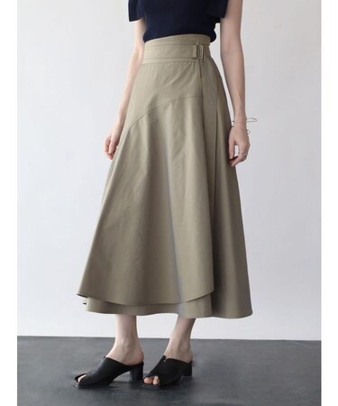 ラップフレアスカート