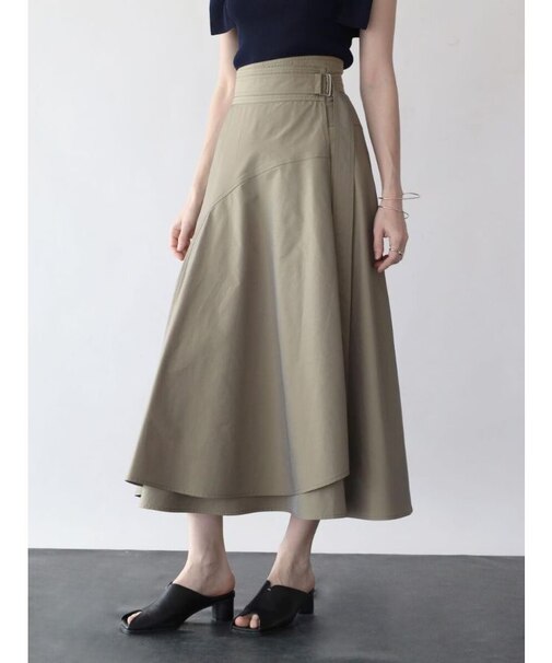 ラップフレアスカート