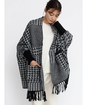 千鳥柄ニットガウン