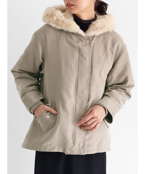 ファーフーデッドモッズアウター