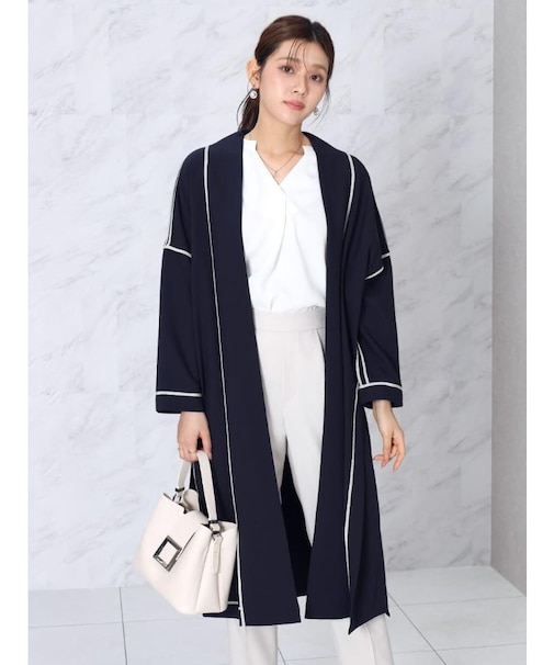 パイピングデザインリバーシブルコート