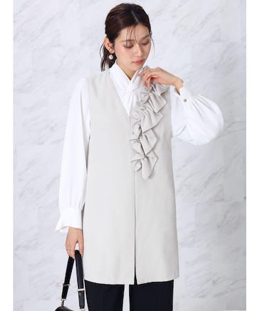 アシンメトリーフリルジレ