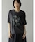 ショルダーパイピングプリントTシャツ