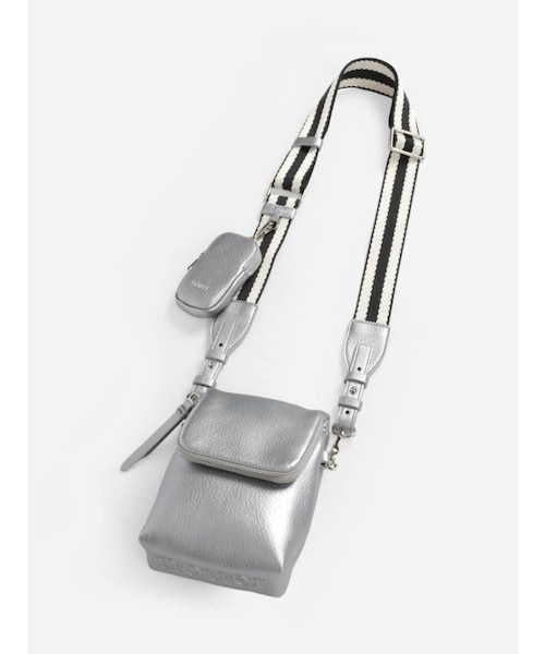 アイボリー エンボス加工 ショルダーバッグ ボトムエンボスショルダーバッグ（Ivory, Silver）｜メドックの通販