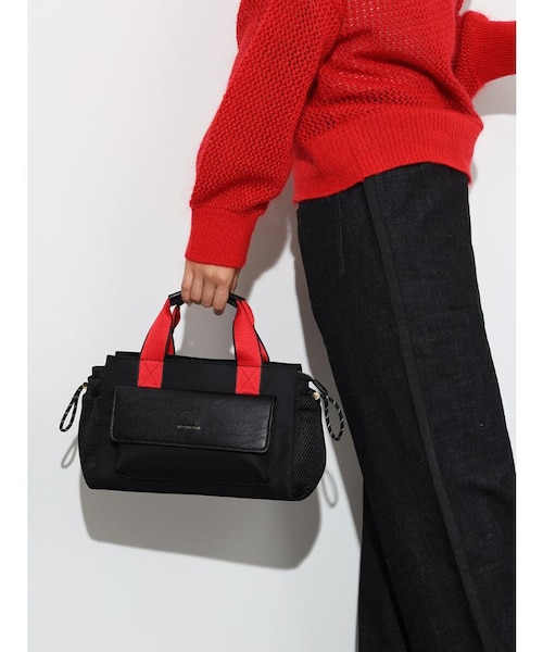 ⭐︎新品未使用⭐︎nouer ショルダーかごバッグ black &mall（アンドモール）三井ショッピングパーク公式通販