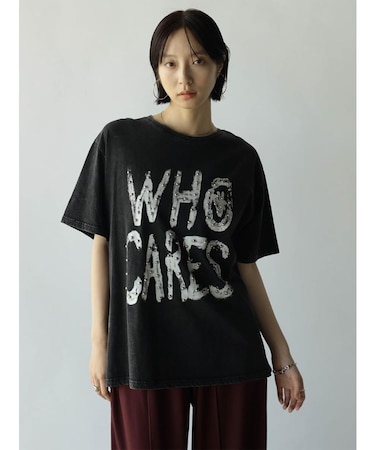 ペイントテキストスタッズTシャツ