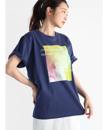 水彩アートTシャツ