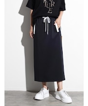 配色ラインタイトスカート