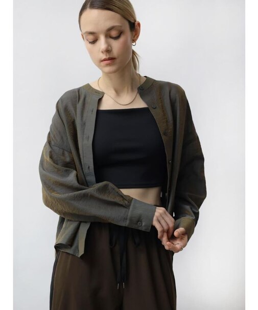 【接触冷感】モノフィラメントシャンブレーシャツ