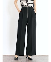 フロントジップワイドパンツ
