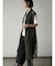 メッシュ×ツイル切替ロングジレ