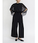 シフォンブラウスドッキングジャンプスーツ