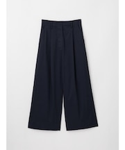 ウエストデザインワイドタックパンツ