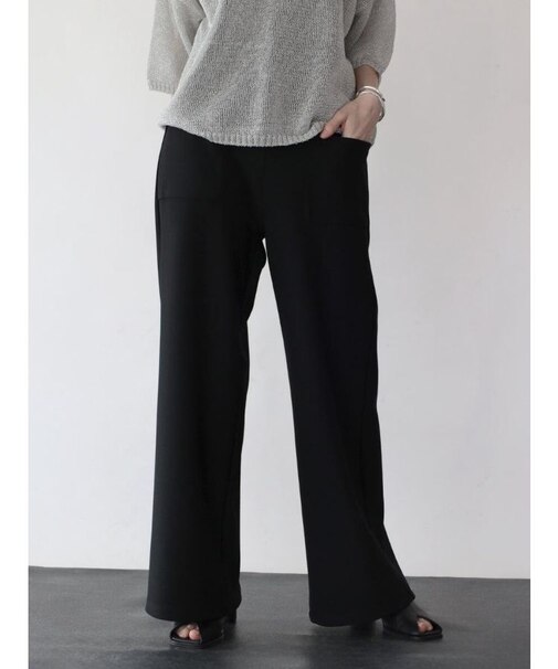 カットジョーゼットフロントポケットパンツ