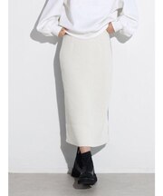 異素材切り替えナロースカート