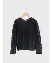 ループフラワーメッシュニット