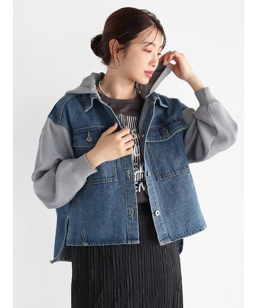   クロップド ユーティリティ デニムジャケット S クロップド丈デニムジャケット / TU-JK04-OG | tugg. 児島ジーンズ