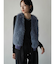 ファードッキングニットベスト(blue,charcoal gray,light gray)