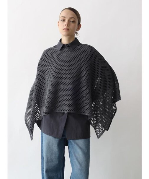 2WAYポンチメッシュニット