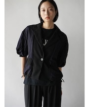 バルーンスリーブピンストライプジャケット