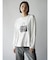 バッグロゴプリントロングスリーブTシャツ
