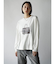 バッグロゴプリントロングスリーブTシャツ