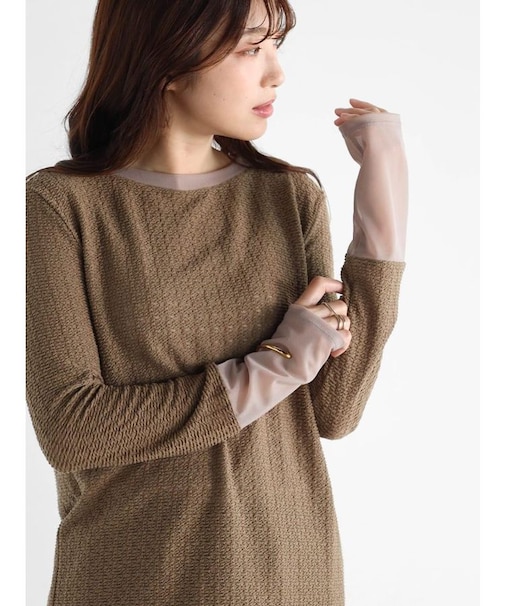 シアードッキングシャーリングトップス