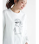レディモチーフ刺繍長袖Tシャツ