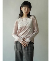 ベロアロングスリーブプルオーバー