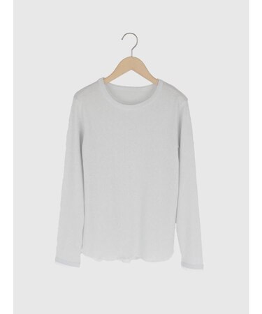 チュールディテールリブカットソー