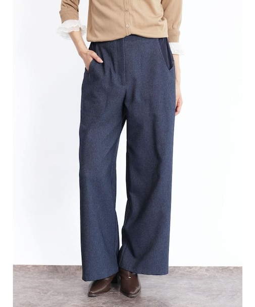 デニムライクスクエアカットポケットパンツ