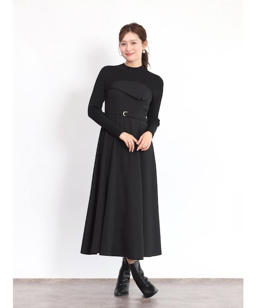 【値下げ中】【FENNEL】ドレス ブラック　結婚式ドレス　パーティドレス 値下げ中】結婚式 参列ドレス 値下げ中】【FENNEL】ドレス ブラック