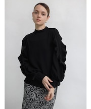 フリルプリーツブラウス