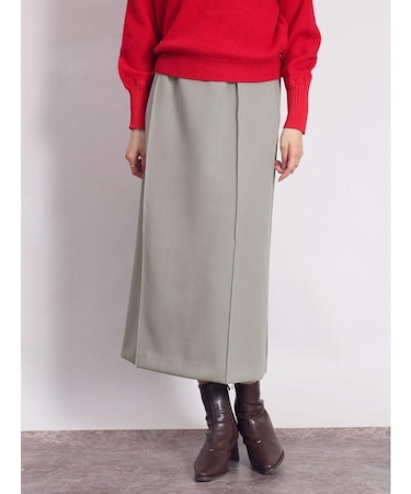 ストレッチピンタックナロースカート