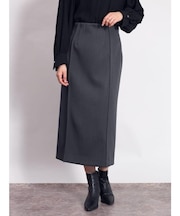 ストレッチピンタックナロースカート